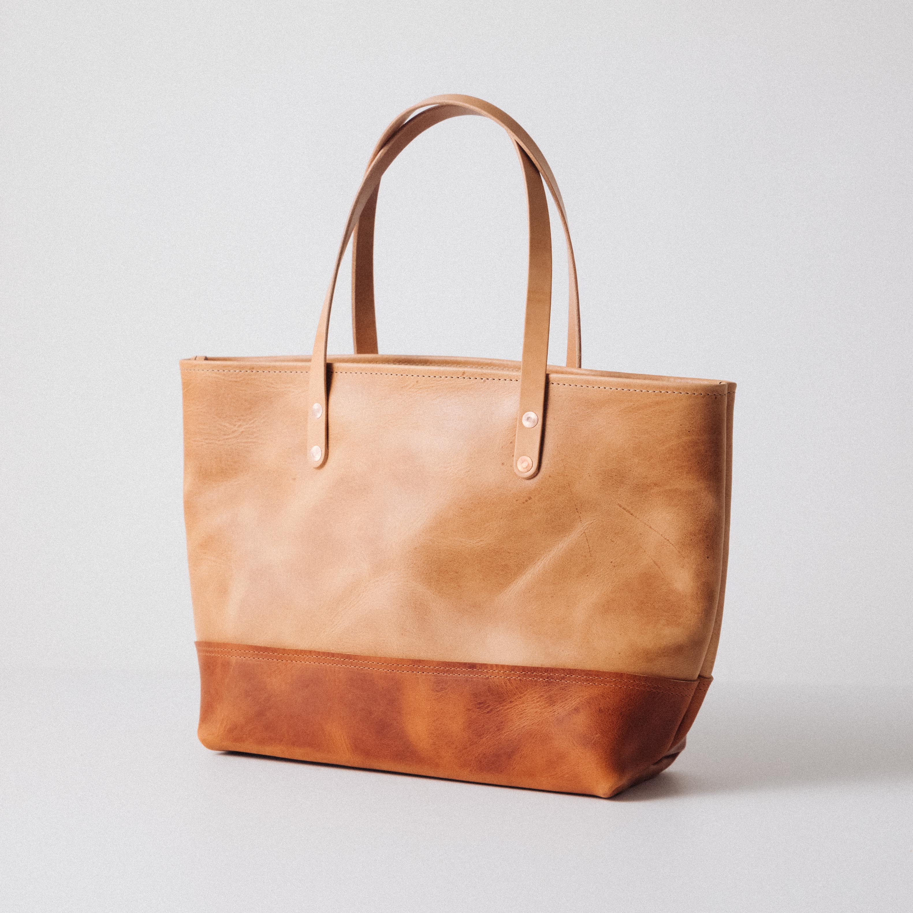 Natural Dublin East West Panel Tote Bundle