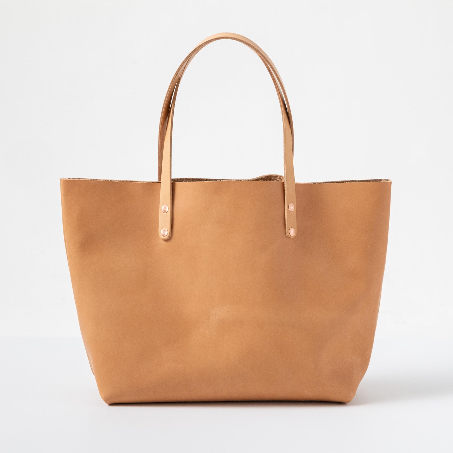 Natural Essex Tote | Horween Tote Bag Handmade at KMM & Co. 11-inch +$25 / Snap and Crossbody Strap (FINAL Sale) +$75