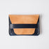 Natural/Cobalt Dublin Flap Wallet- mens leather wallet - handmade leather wallets at KMM & Co.