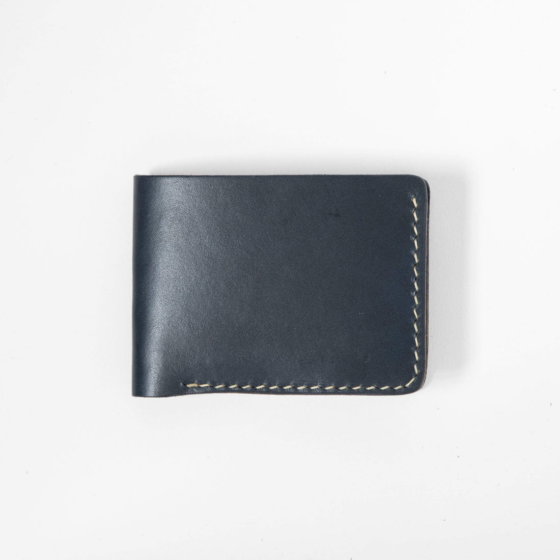 Navy Billfold- leather billfold wallet - mens leather bifold wallet - KMM &amp; Co.