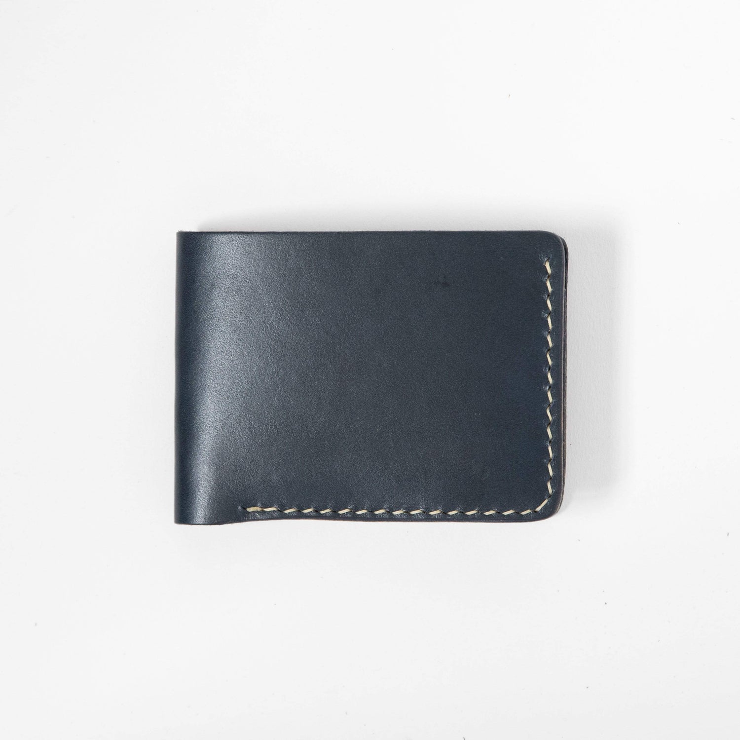 Wallets & Cases | Leather Navy Bifold | Haspel