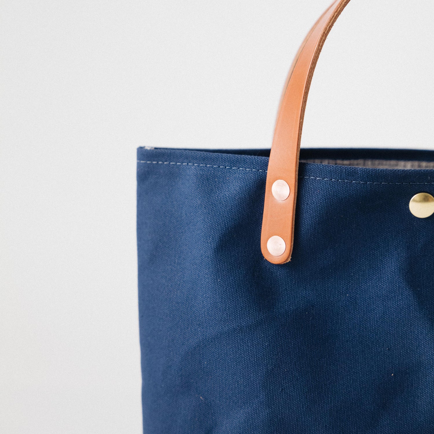 Navy Canvas Mini Tote