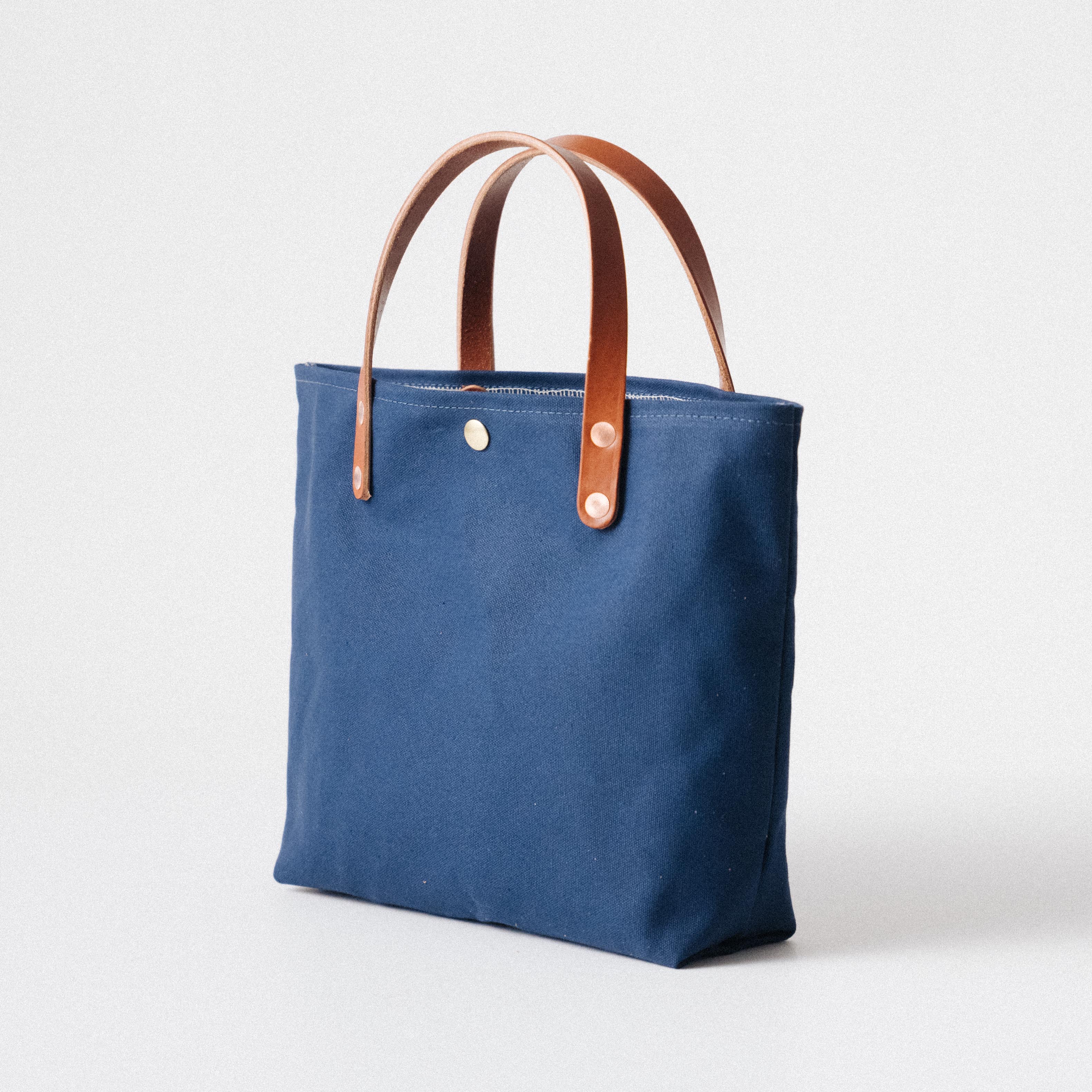 Navy Canvas Mini Tote