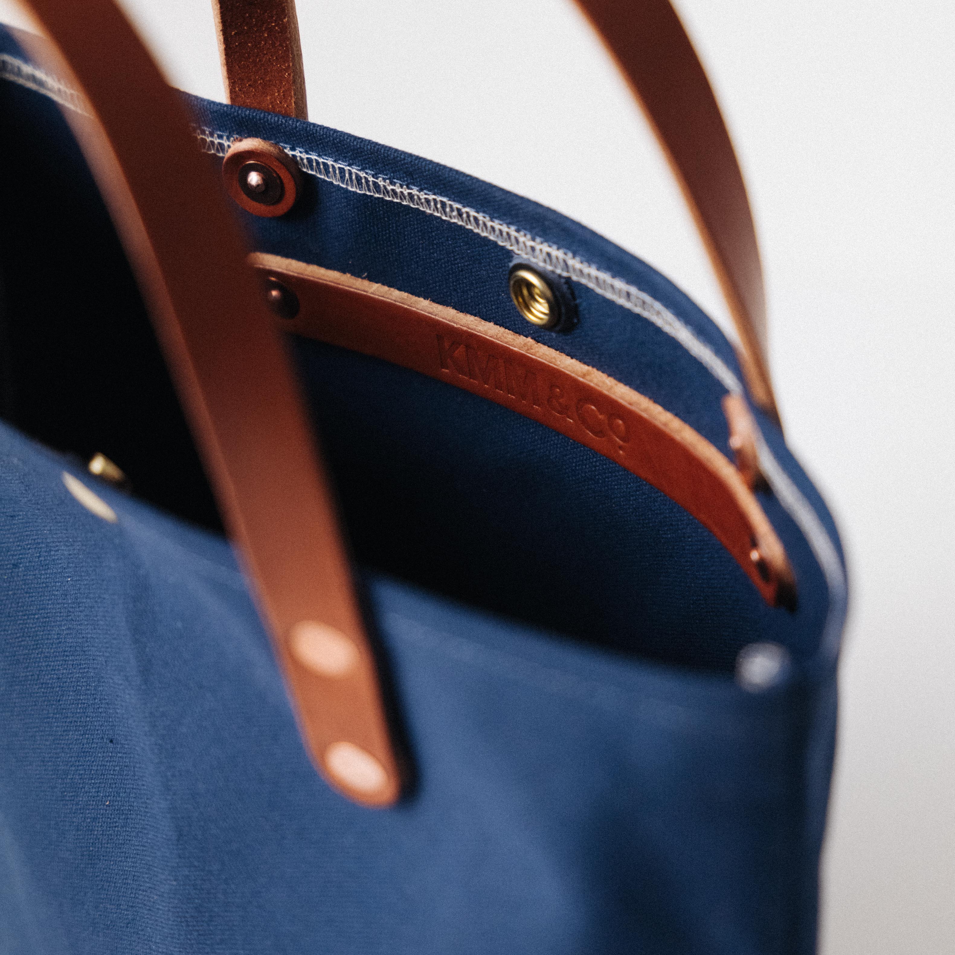 Navy Canvas Mini Tote