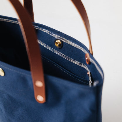 Navy Canvas Mini Tote