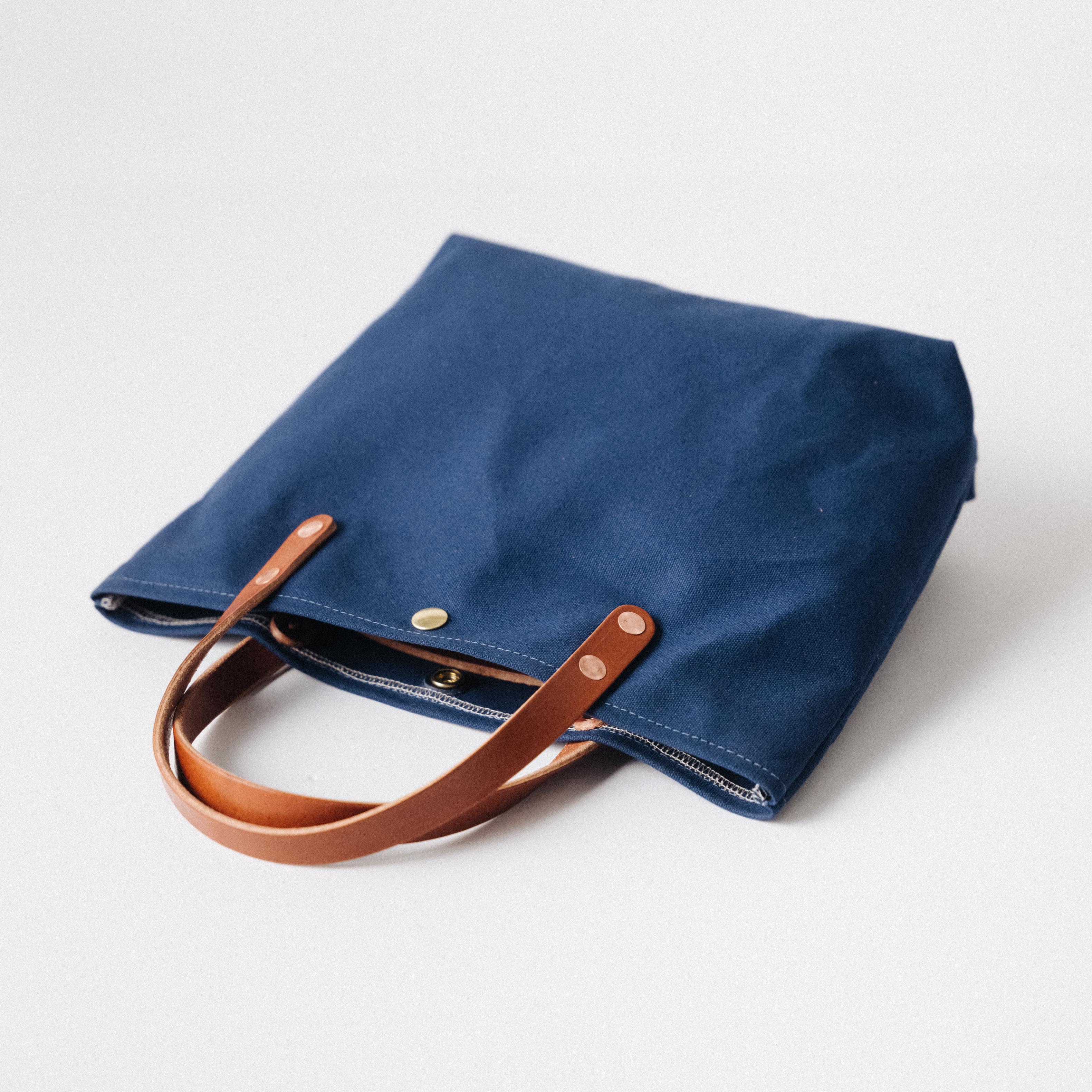 Navy Canvas Mini Tote