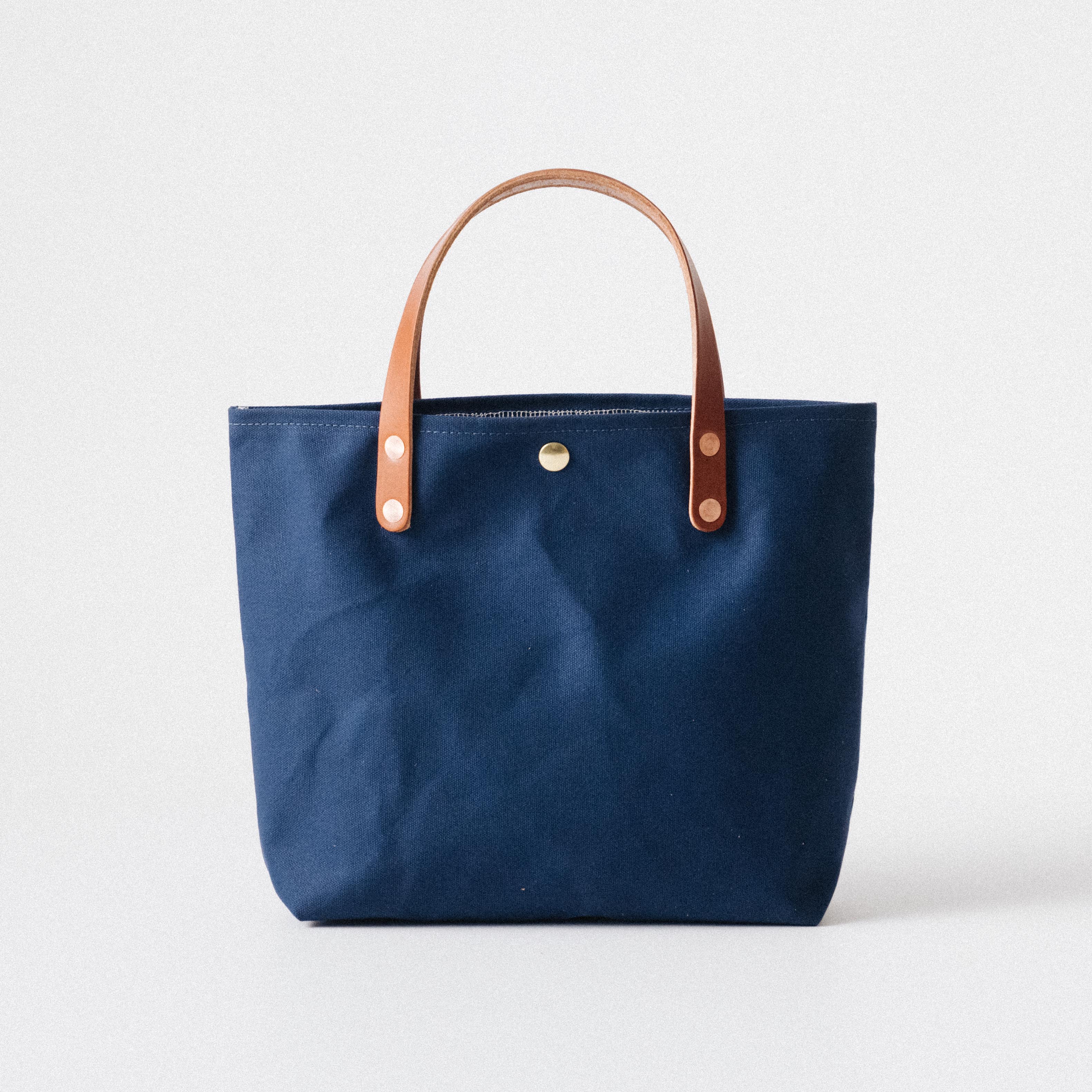 Navy Canvas Mini Tote