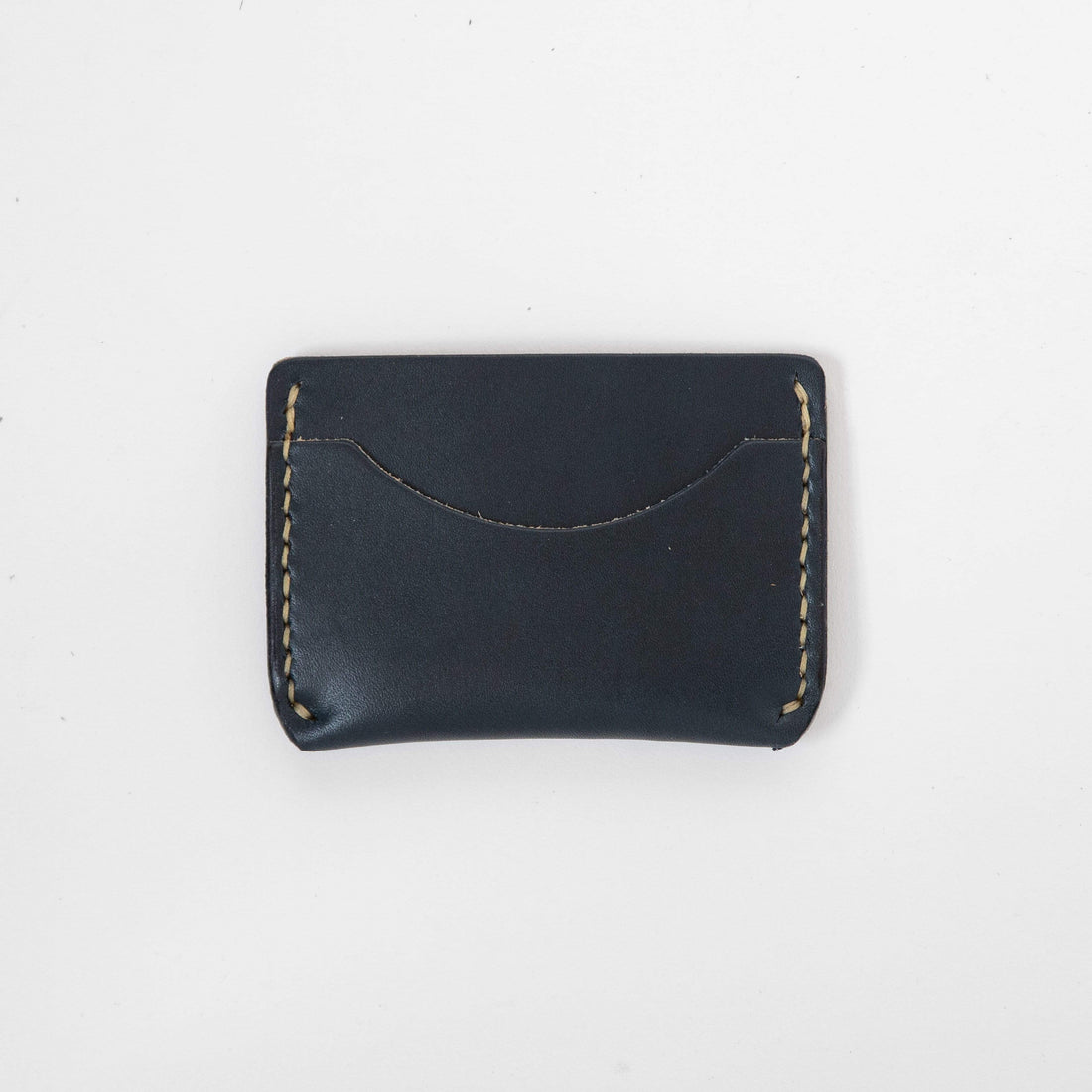Navy Card Case- mens leather wallet - leather wallets for women - KMM &amp; Co.