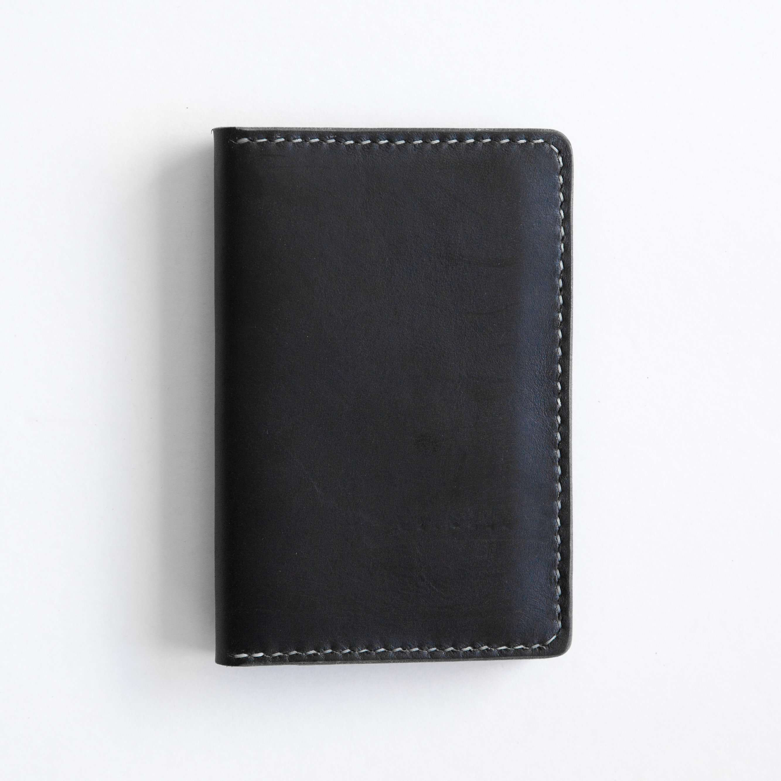 Navy Chromexcel Notebook Wallet- leather notebook cover - passport holder - KMM &amp; Co.