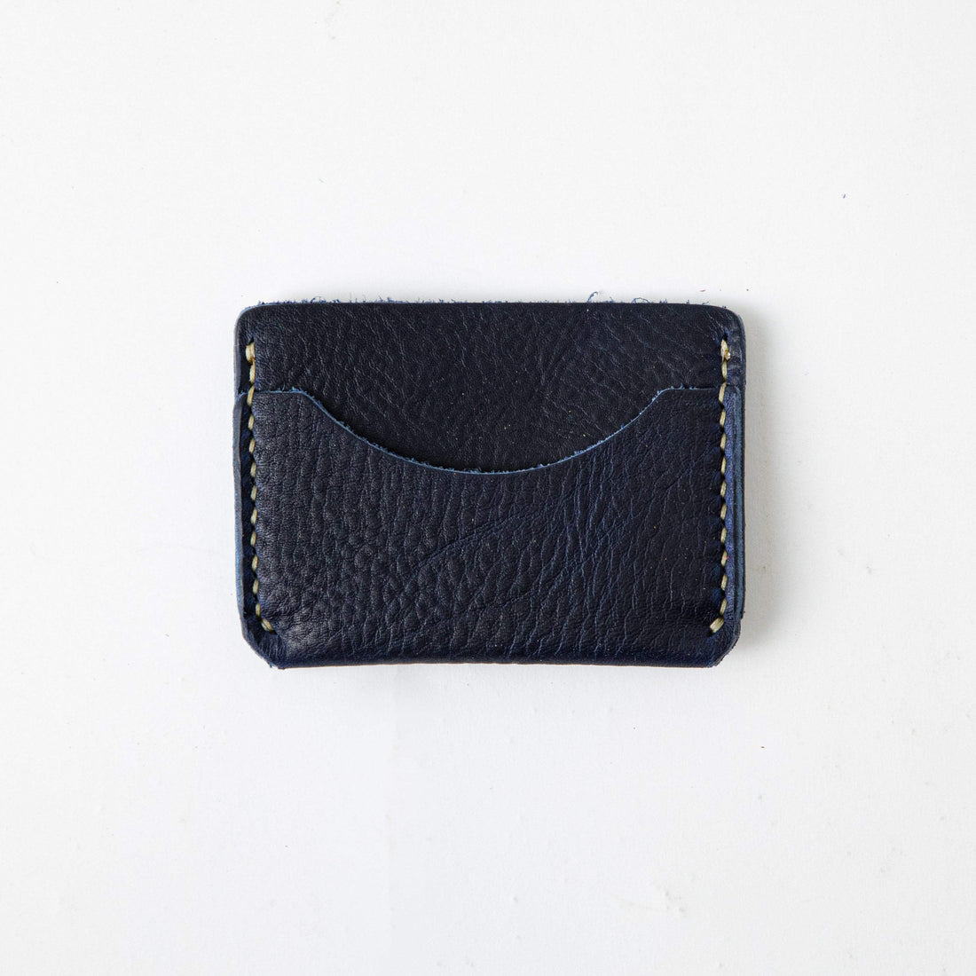 Navy Kodiak Card Case- mens leather wallet - leather wallets for women - KMM &amp; Co.