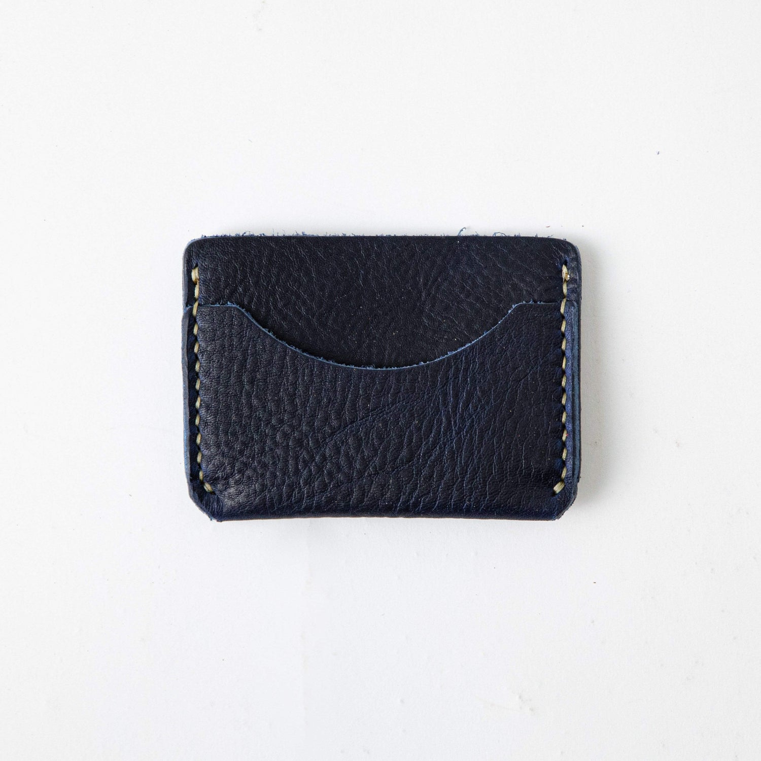 Navy Kodiak Card Case- mens leather wallet - leather wallets for women - KMM &amp; Co.