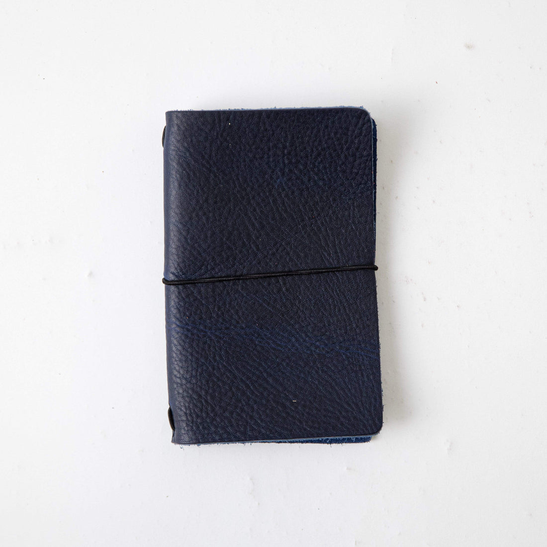 Navy Kodiak Travel Notebook- leather journal - leather notebook - KMM &amp; Co.