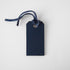 Navy Leather Tag- personalized luggage tags - custom luggage tags - KMM & Co.