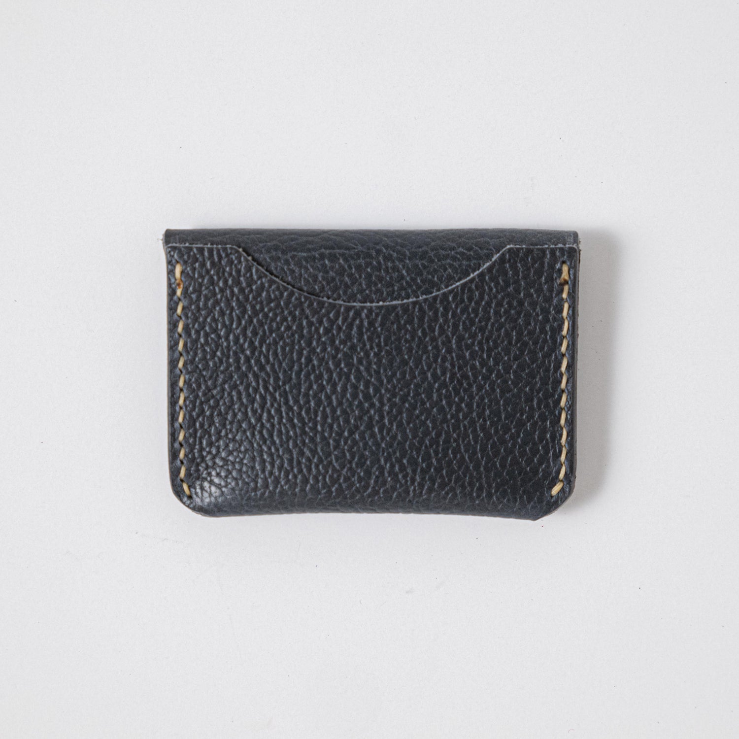 Navy Montana Flap Wallet- mens leather wallet - handmade leather wallets at KMM &amp; Co.