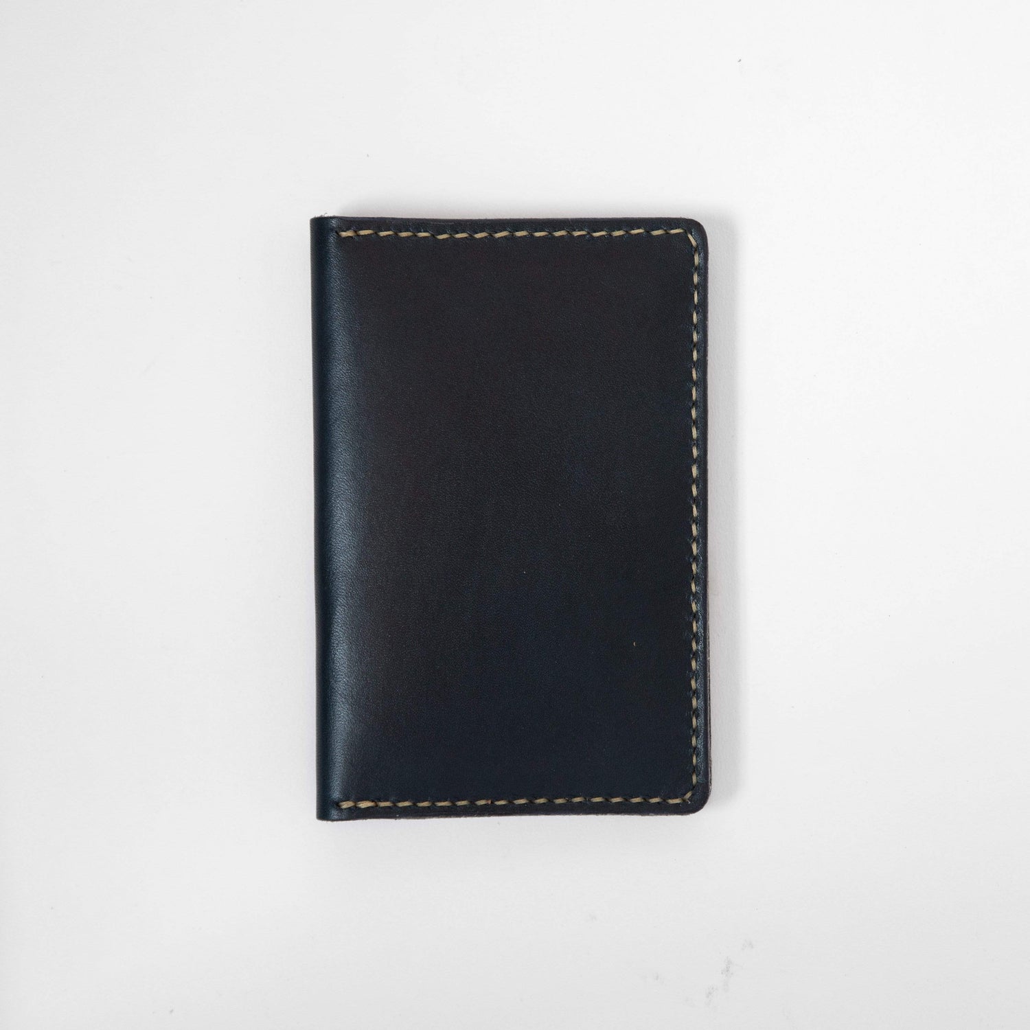 Navy Notebook Wallet- leather notebook cover - passport holder - KMM &amp; Co.