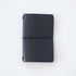 Navy Travel Notebook- leather journal - leather notebook - KMM & Co.