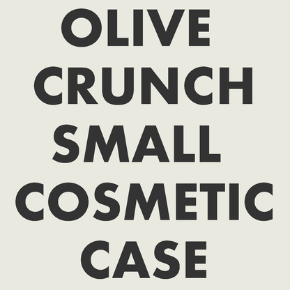 Olive Crunch Small Cosmetic Case
