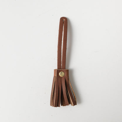 Oak Mini Tassel- leather tassel keychain - KMM &amp; Co.