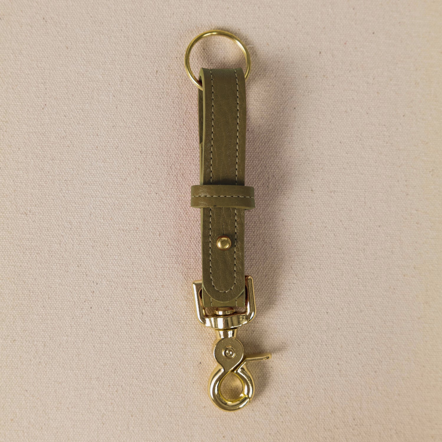 Olive Cypress Key Lanyard- leather keychain for men and women - KMM &amp; Co.