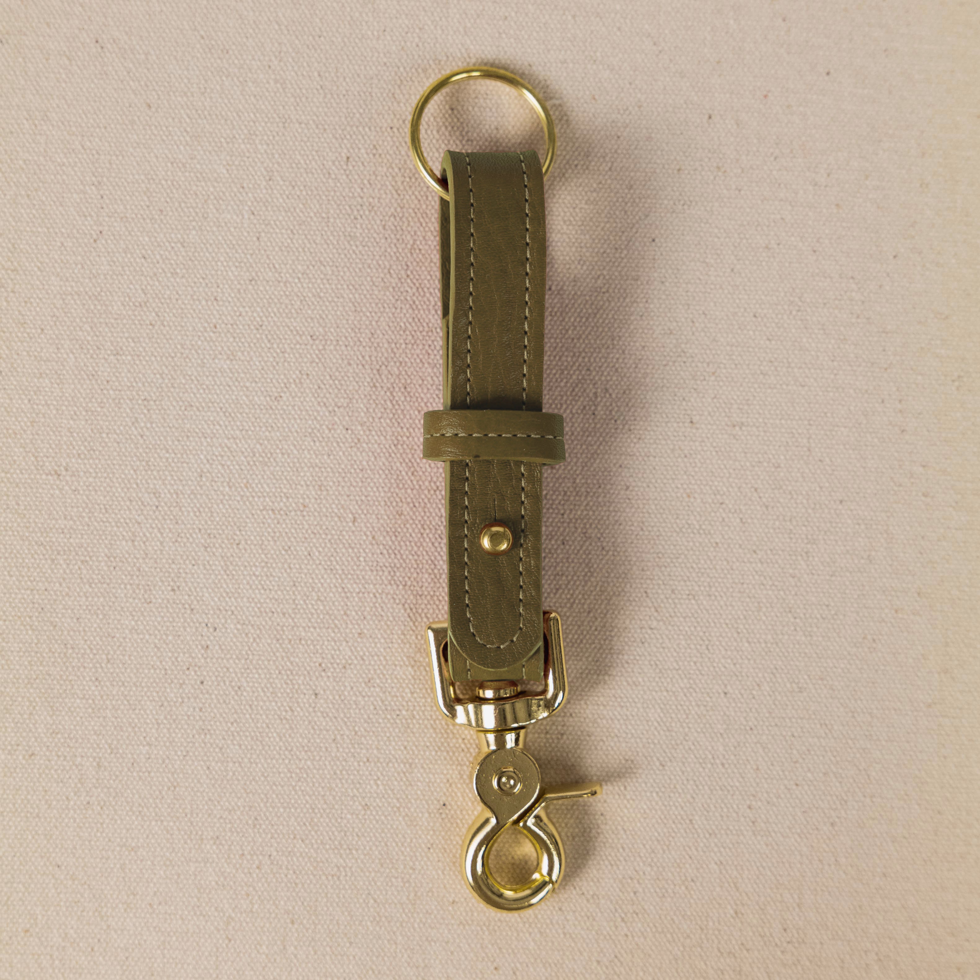 Olive Cypress Key Lanyard- leather keychain for men and women - KMM &amp; Co.