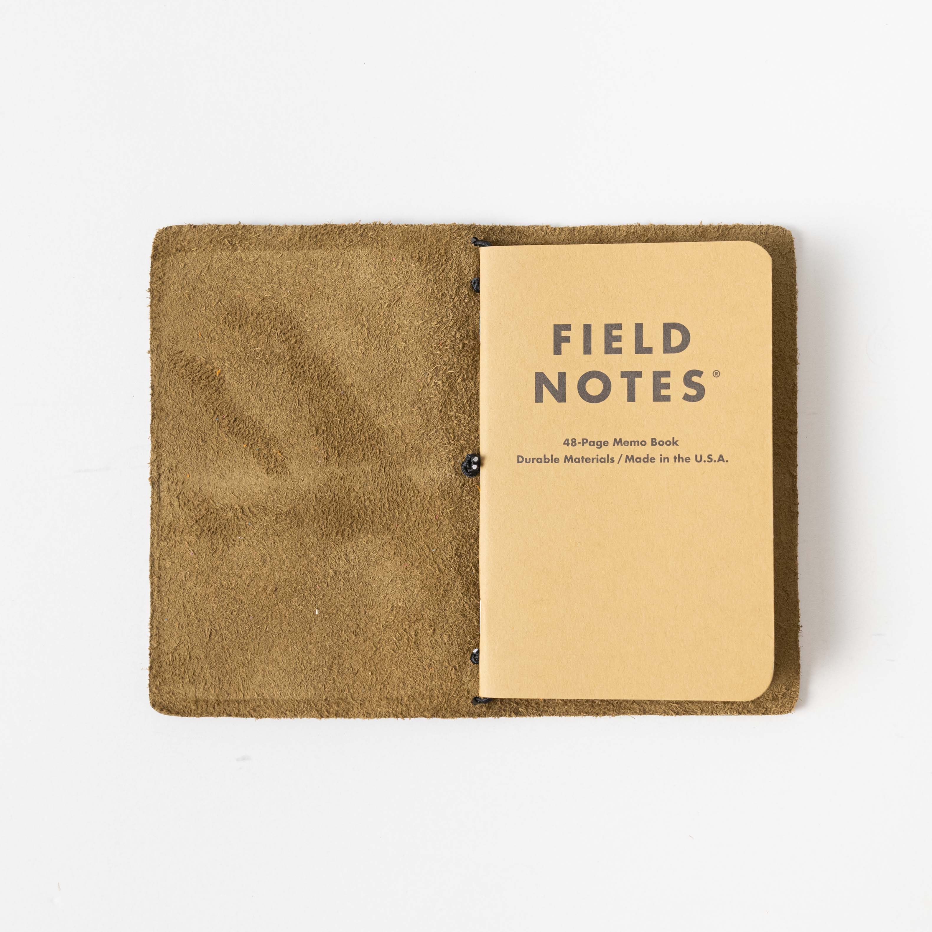 Olive Cypress Travel Notebook- leather journal - leather notebook - KMM &amp; Co.