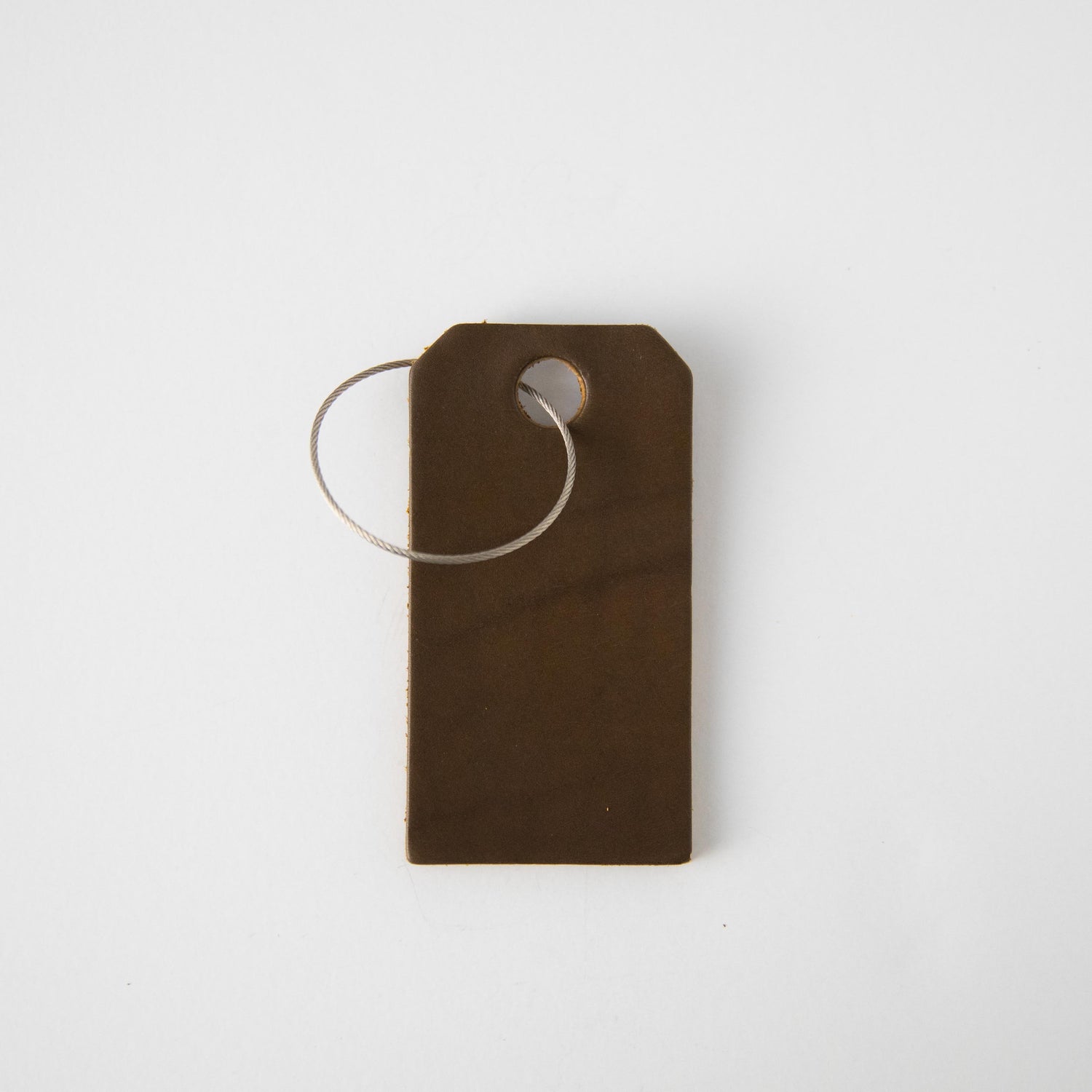 Olive Leather Tag- personalized luggage tags - custom luggage tags - KMM &amp; Co.