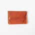 Orange Bison Flap Wallet- mens leather wallet - handmade leather wallets at KMM & Co.
