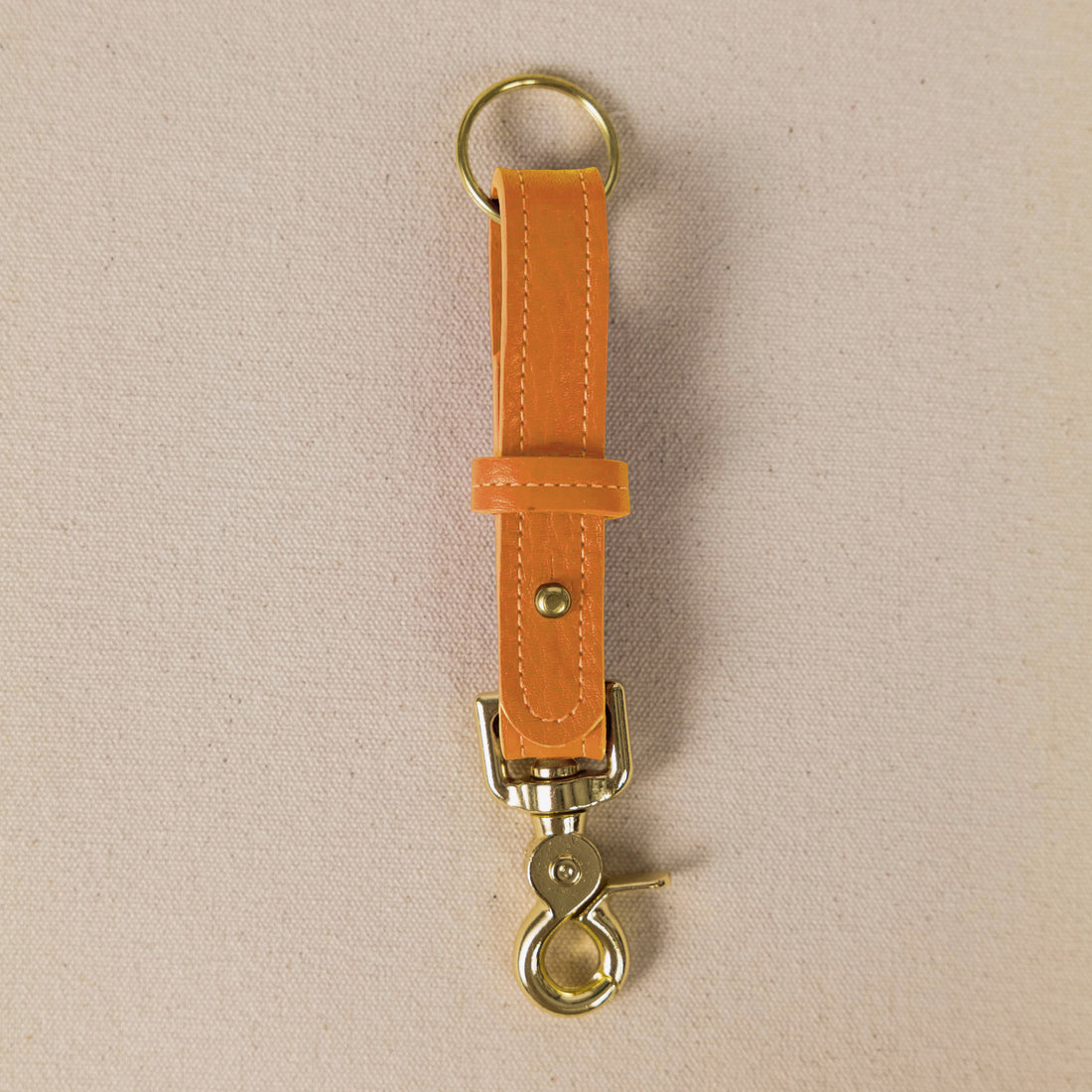 Orange Cypress Key Lanyard- leather keychain for men and women - KMM &amp; Co.