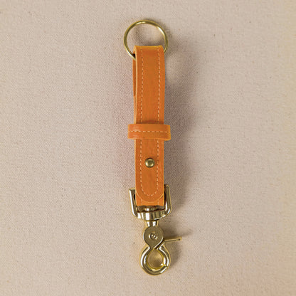 Orange Cypress Key Lanyard- leather keychain for men and women - KMM &amp; Co.