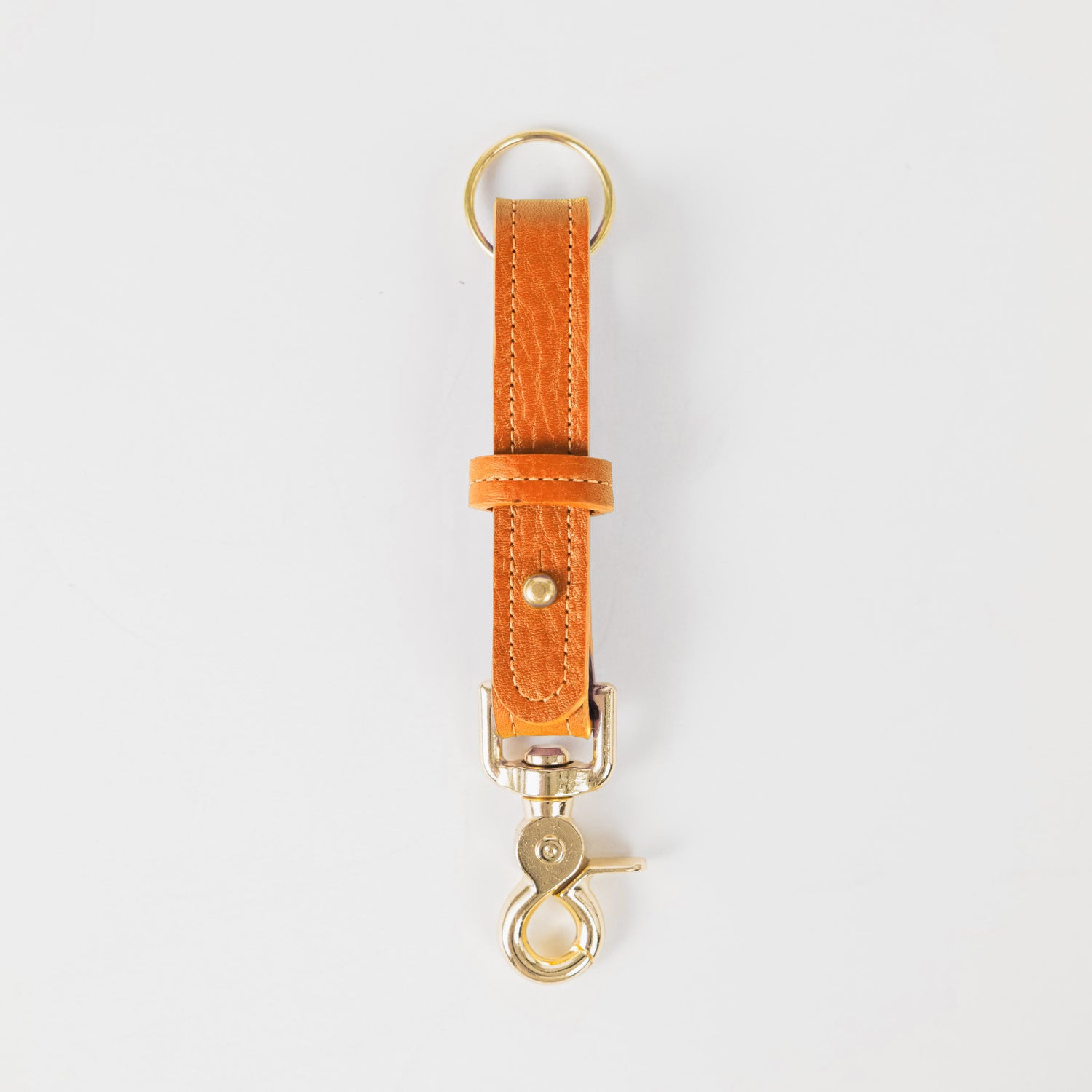 Orange Cypress Key Lanyard- leather keychain for men and women - KMM &amp; Co.