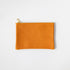 Orange Cypress Small Zip Pouch- small zipper pouch - leather zipper pouch - KMM & Co.