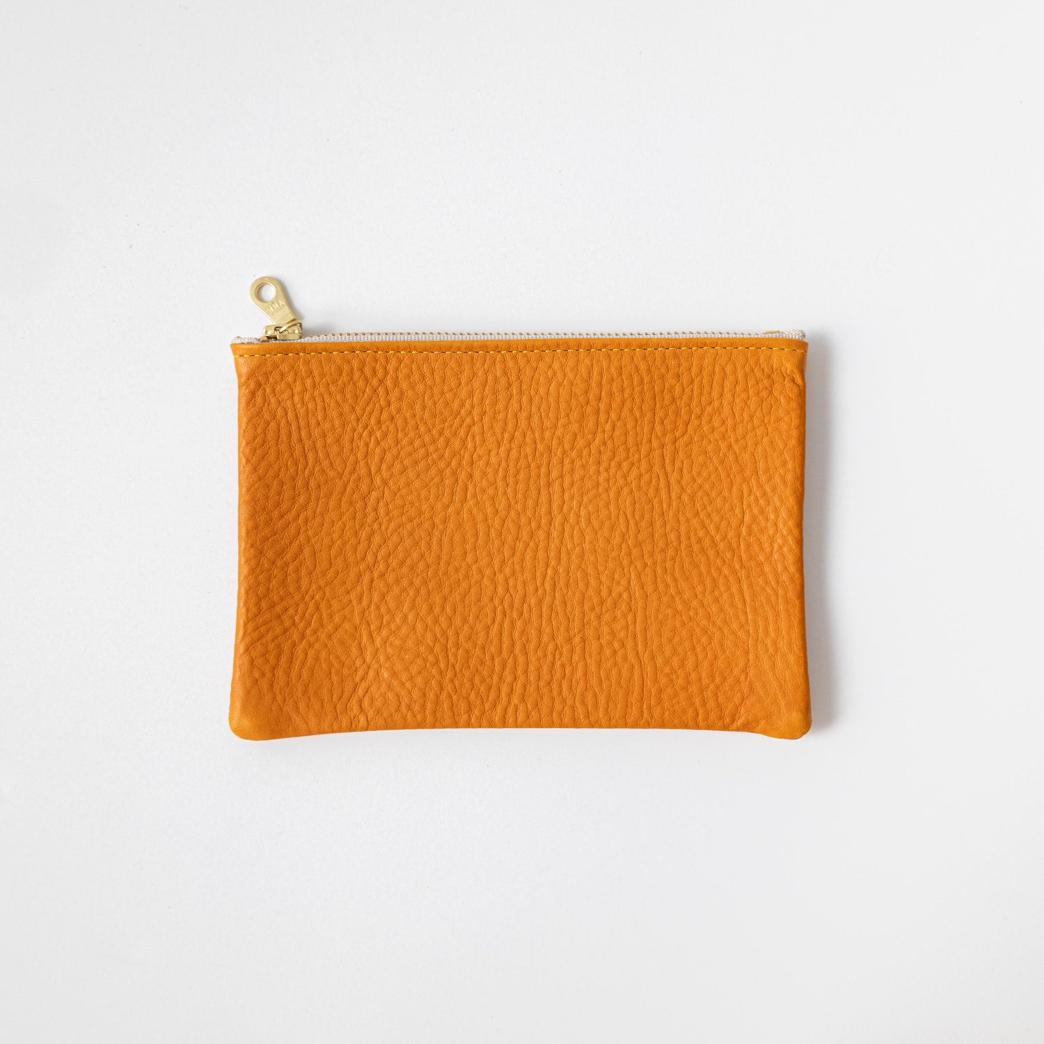 Small Full-Grain Leather Zipper Pouch - No. 1 Zip It