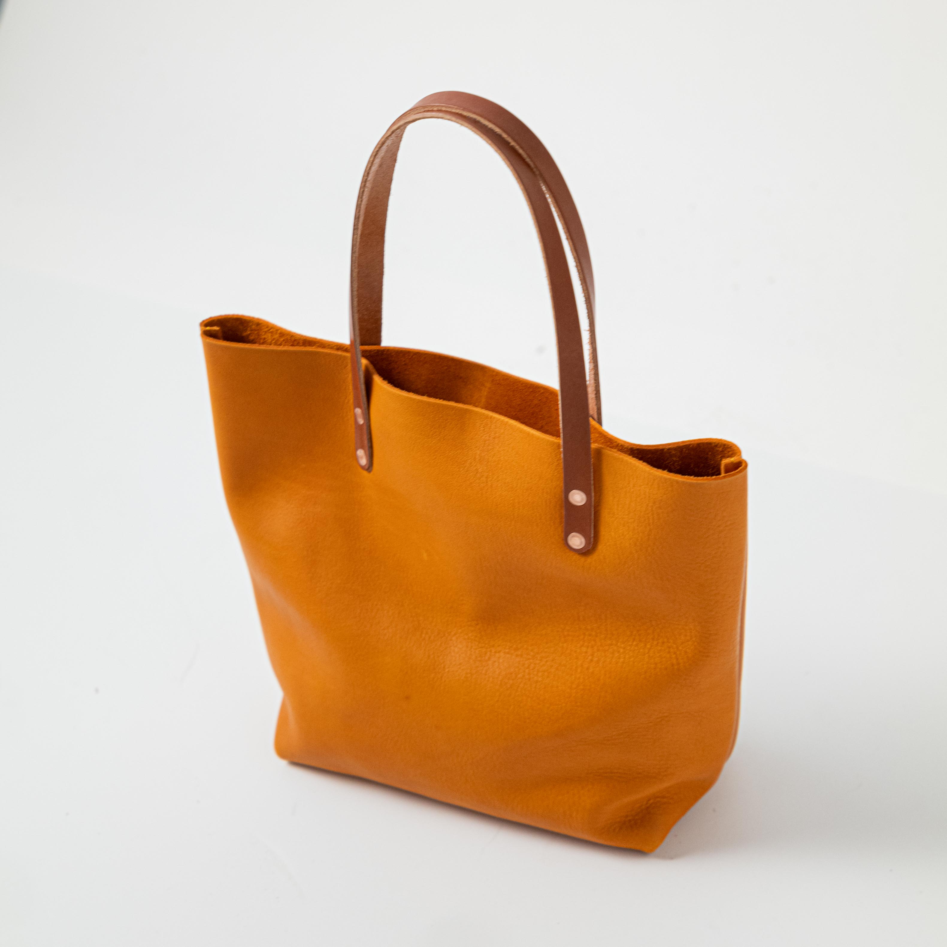 Orange 2025 leather tote