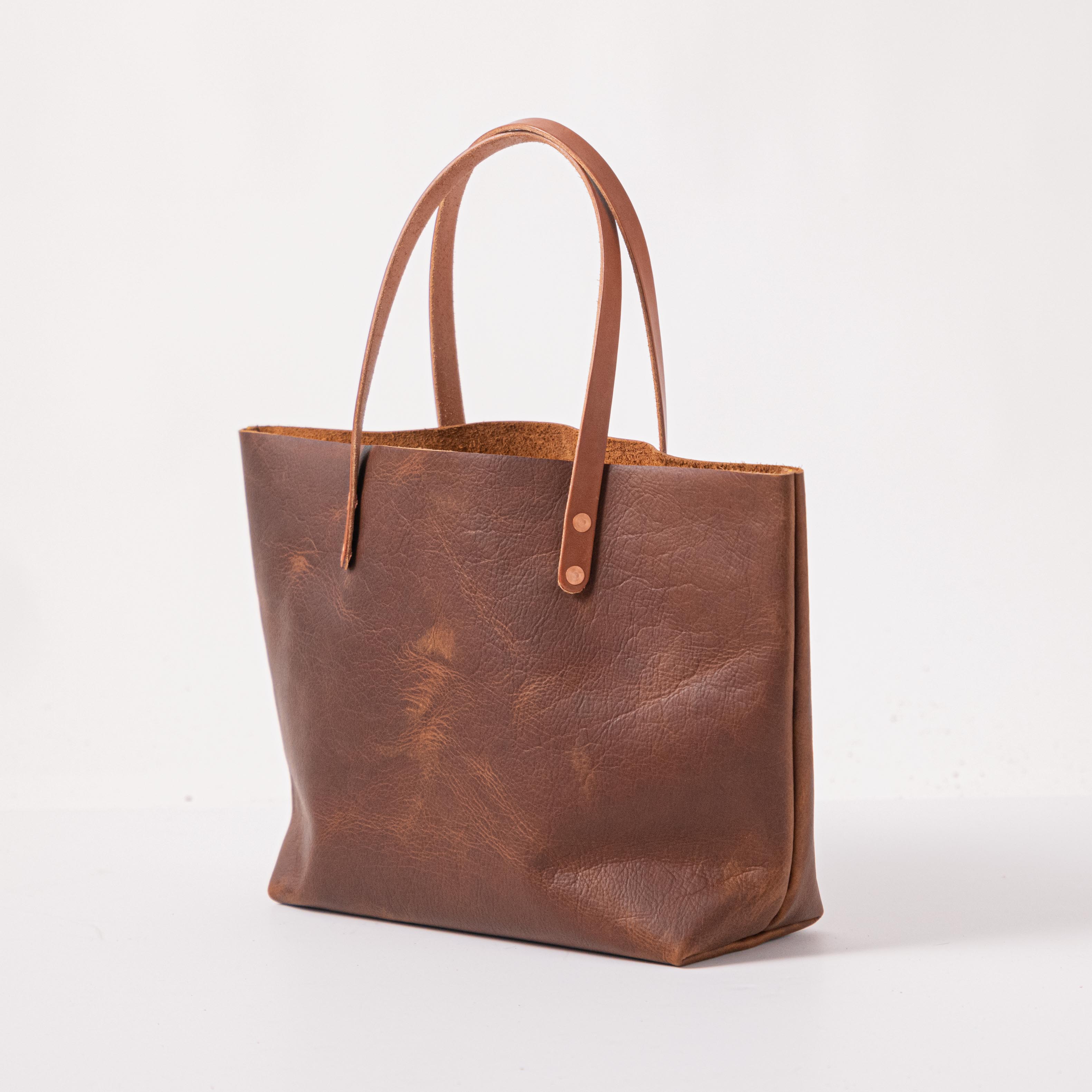 Vincent leather north south tote bag sale