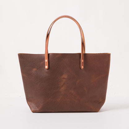 Original Tan Kodiak East West Tote- tan leather bag handmade in America