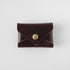 Oxblood Card Envelope- card holder wallet - leather wallet made in America at KMM & Co.