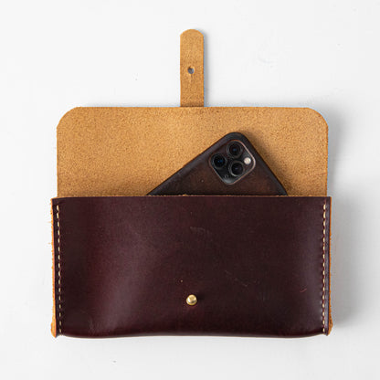Oxblood Clutch Wallet- leather clutch bag - leather handmade bags - KMM &amp; Co.