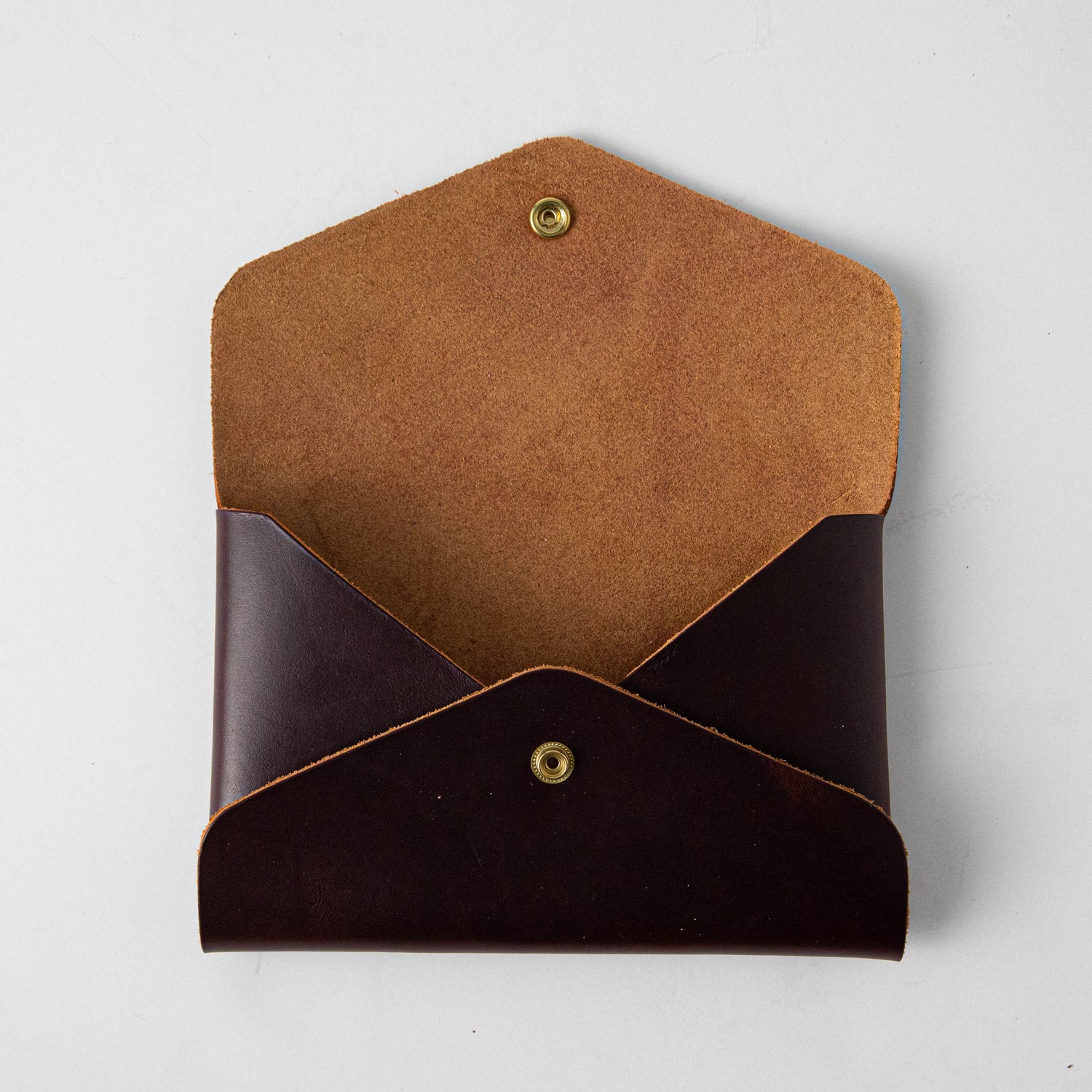 Leather Clutch Bag: Oxblood Envelope Clutch | Clutches by KMM & Co Yes