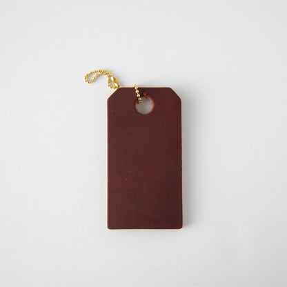Oxblood Leather Tag- personalized luggage tags - custom luggage tags - KMM &amp; Co.