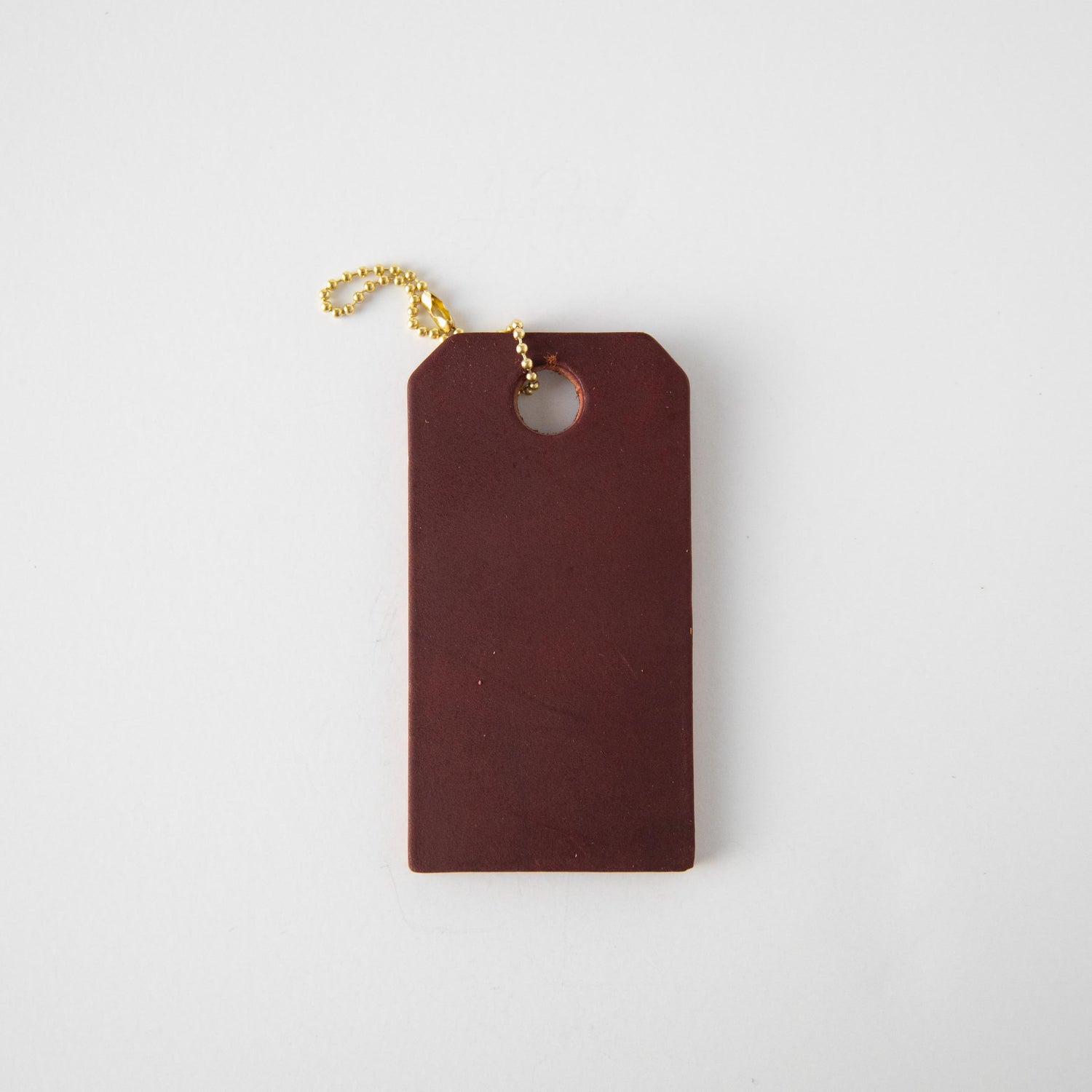 Luggage Tags: Oxblood Leather Tag