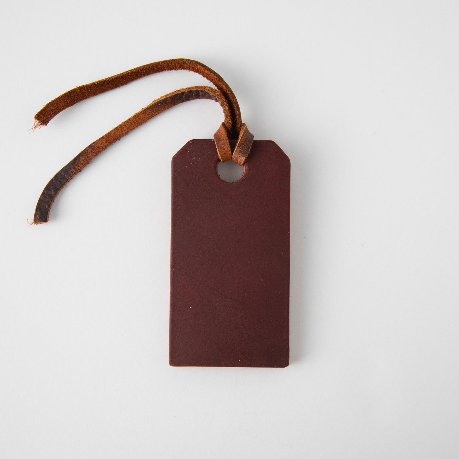 Fjallraven - Leather Luggage Tag, Leather Cognac