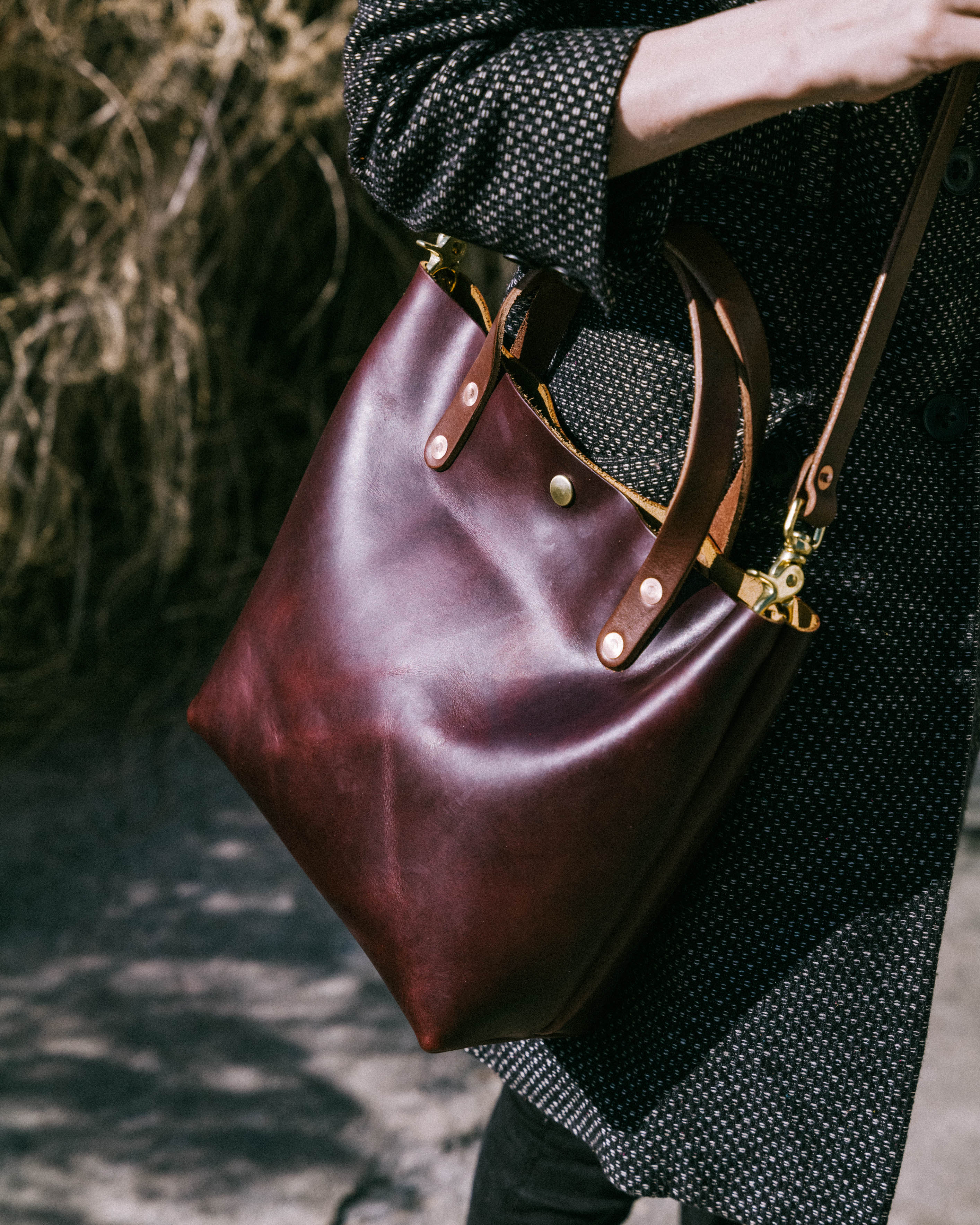 Oxblood 2024 leather tote