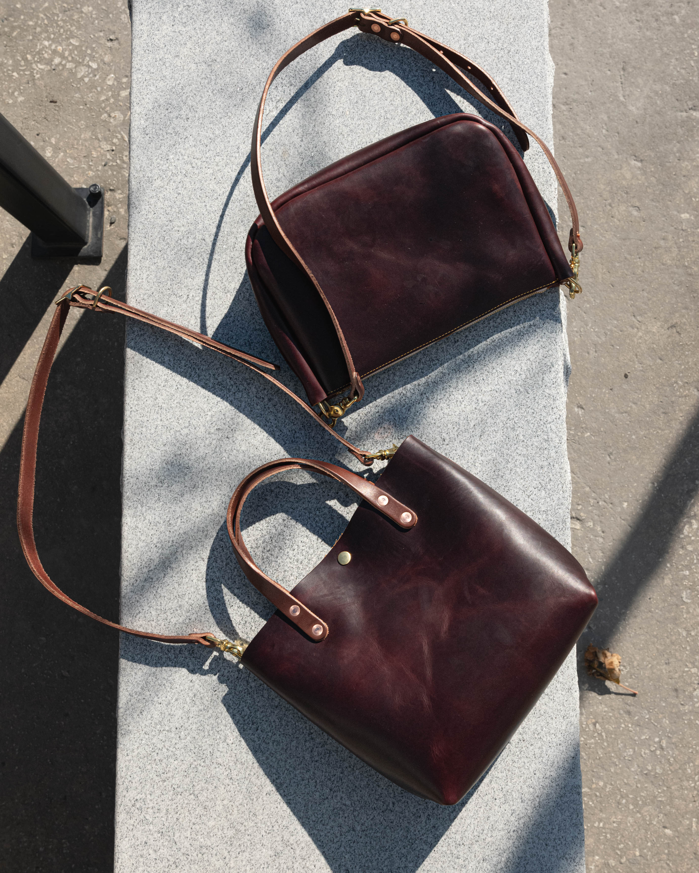 KMM & Co. Oxblood Handmade Leather Tote Bag