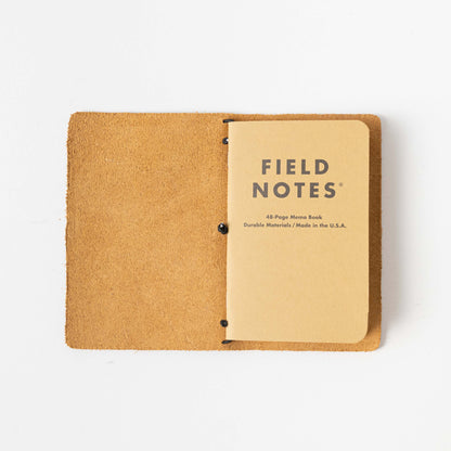 Oxblood Travel Notebook- leather journal - leather notebook - KMM &amp; Co.