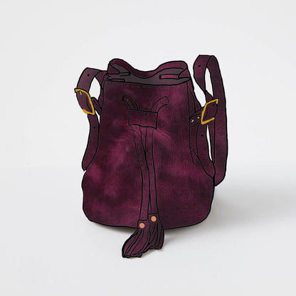 Purple Cheaha Bucket Bag