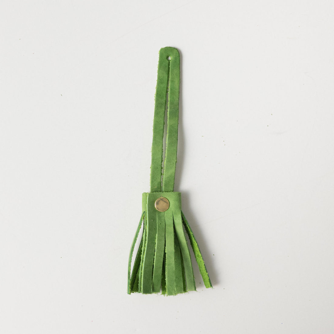 Palm Green Mini Tassel- leather tassel keychain - KMM &amp; Co.