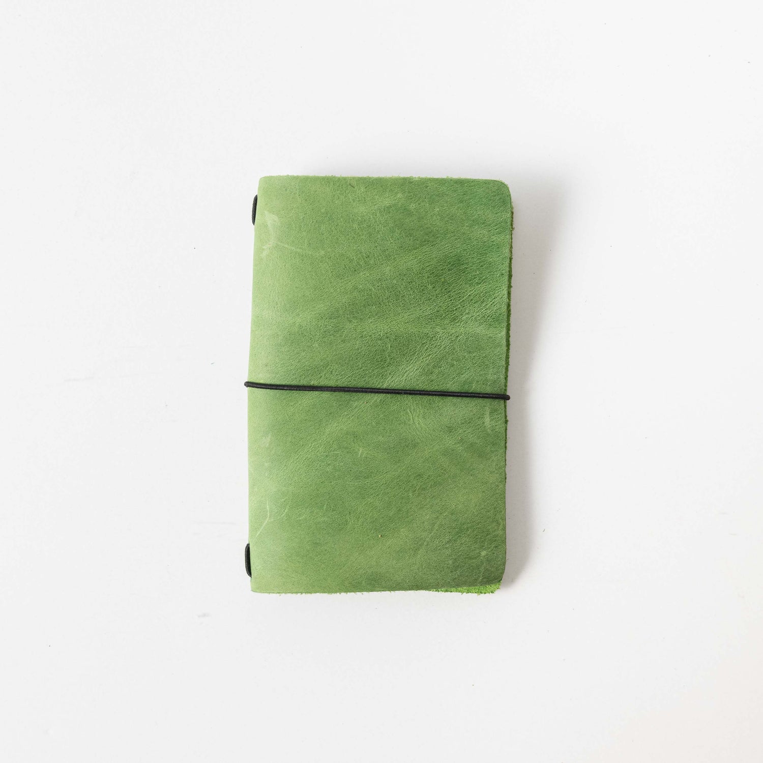Palm Green Travel Notebook- leather journal - leather notebook - KMM &amp; Co.