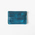Petrol Blue Bison Flap Wallet- mens leather wallet - handmade leather wallets at KMM & Co.