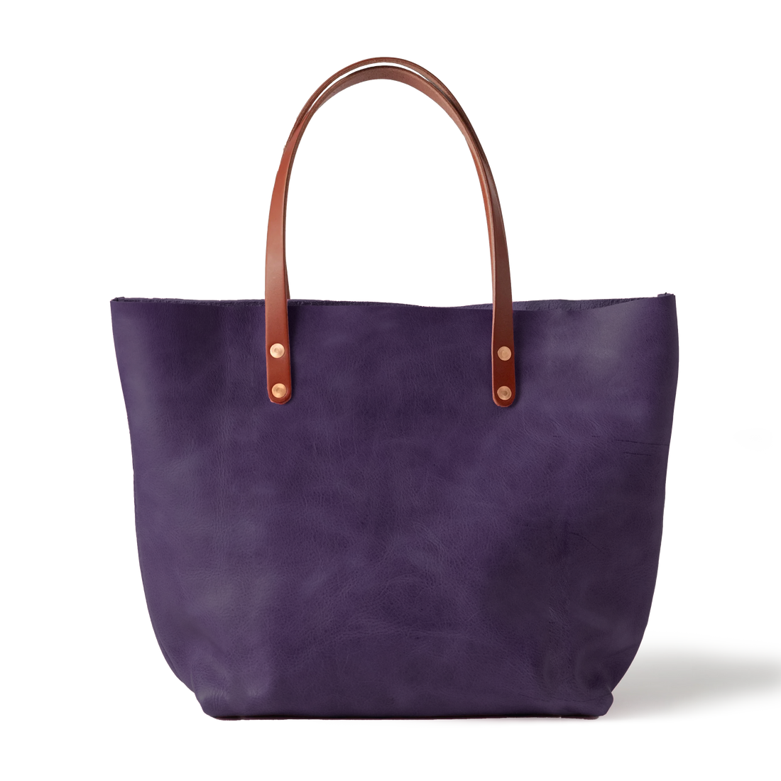 Purple Bulldog East West Tote