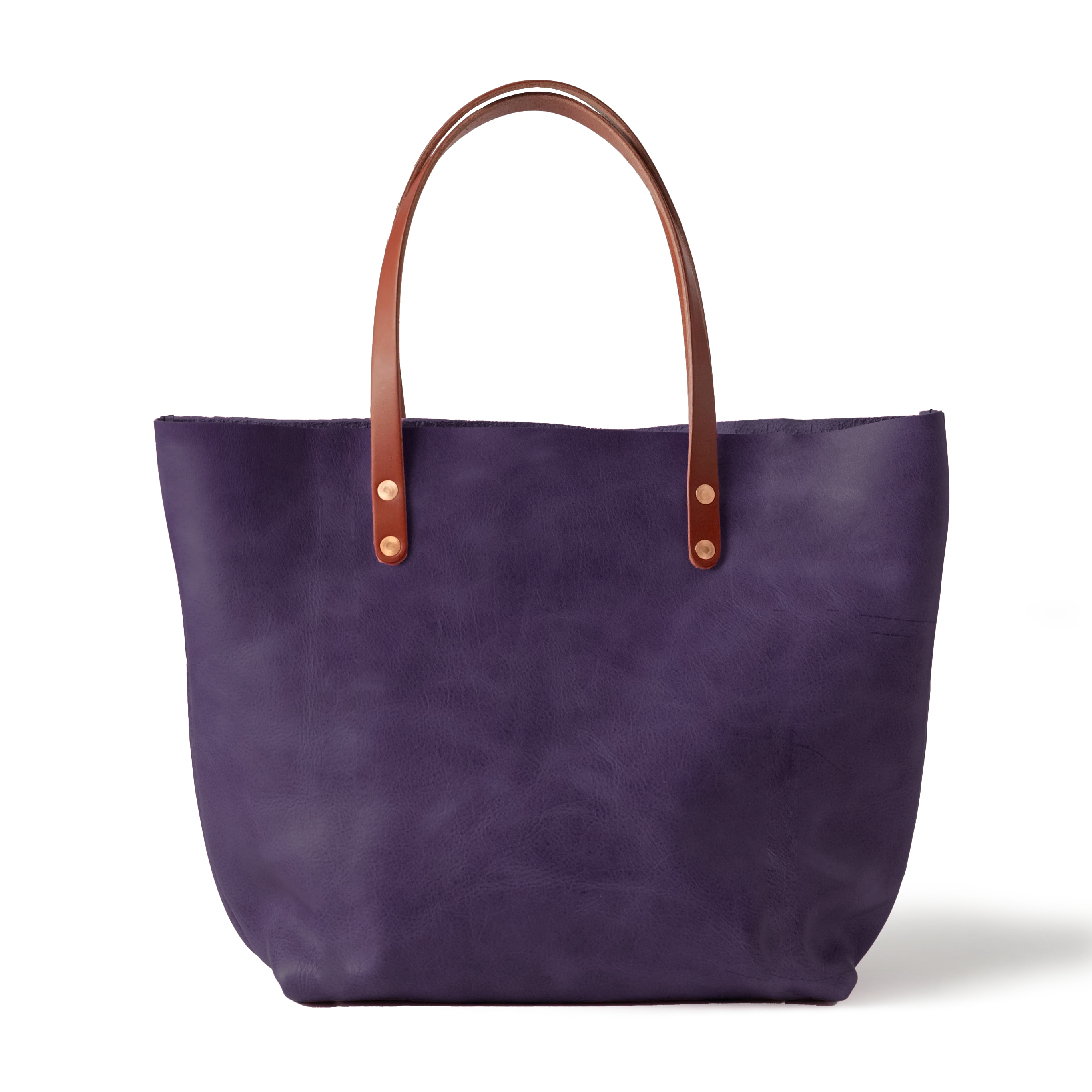 Purple Bulldog East West Tote